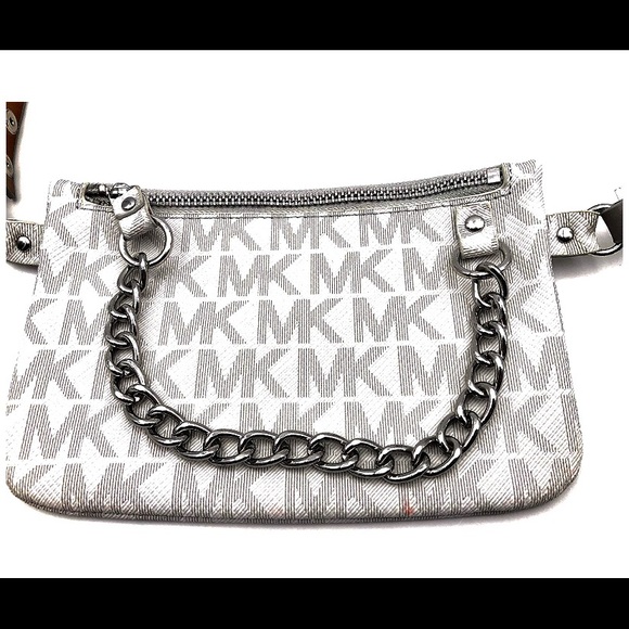 Michael Kors Handbags - Michael Kors Silver Fanny Pak NWT